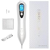 Syluxe Eliminar Verrugas, Quita Verrugas Lunares Pequeños y Manchas｜Lápiz Quitaverrugas Eléctrico 9 Niveles｜Pantalla LCD｜Seguro para Cara, Manos y Cuerpo
