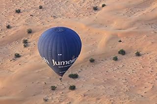 Home Comforts Desert Flight Balloon Dubai-20 Inch By 30 Inch Laminated Poster With Bright Colors And Vivid Imagery-Fits Perfectly In Many Attractive Frames