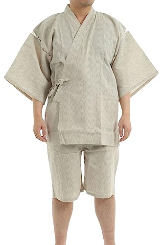 Kimono Jimbei japonés Edoten hombre algodón sijiariori verano