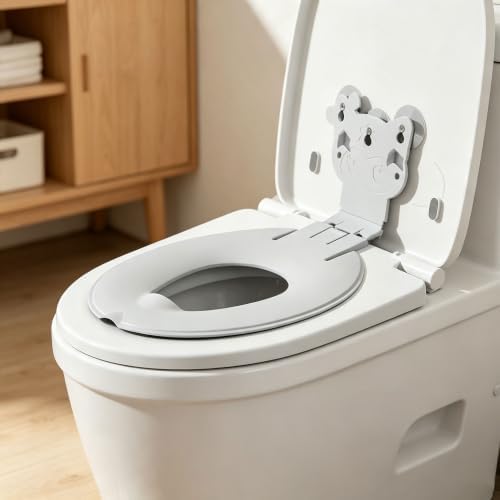 Foldable PVC Toilet Seat Cover, Cartoon Travel Seat Pad — view 7