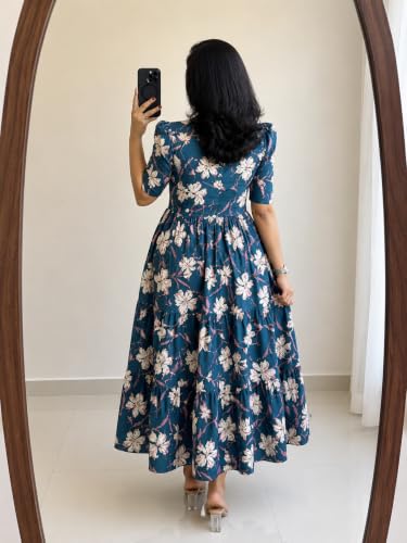 FASHDHUN blue rayon dress – image 3