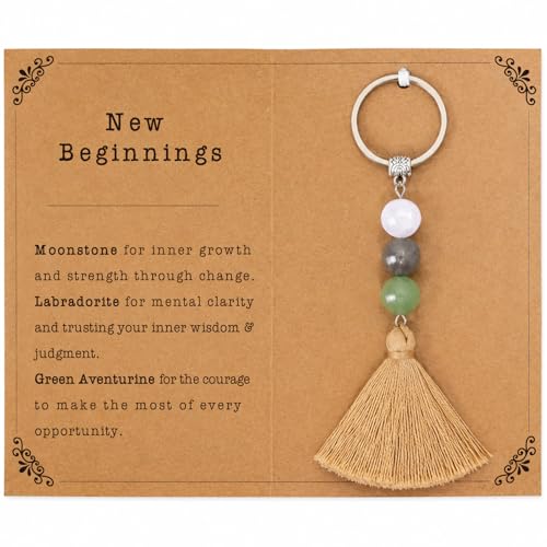 BABYQLO Graduation Decorations for College Middle Her Him - Inspirational Stones Tassel Accessory Ornaments - Congrats Grad Gifts for Students Masters Phd Daughter Son