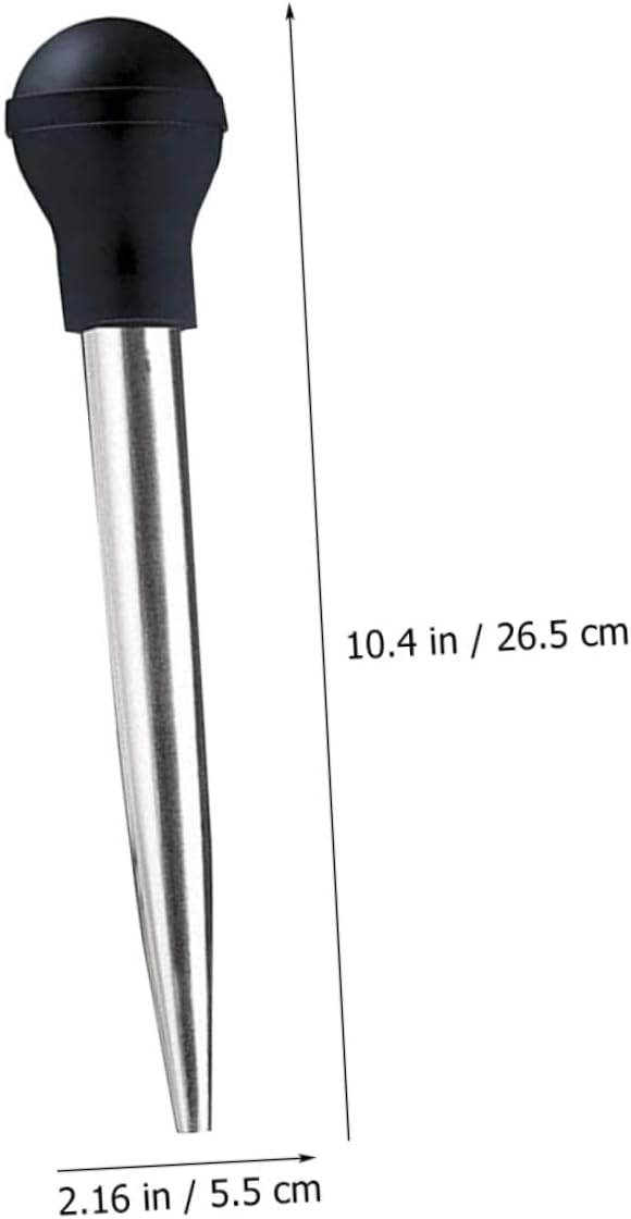 Mikinona Turkey Injector Oil Suction Pump Turkey Juice Injector for Marinade Easy Assemble Food