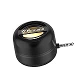 Mini Portable Speaker,Mobile Phone Speaker with 3.5mm Aux Audio Input,External Line-in Speaker for iPhone, iPad, iPod, Tablet, Smartphone (Black)