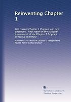 Reinventing Chapter 1: The current Chapter 1 Program and new directions : final report of the National Assessment of the Chapter 1 Program : executive summary B003HKQQNA Book Cover