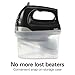Hamilton Beach 6-Speed Electric Hand Mixer with Whisk, Dough Hooks and Easy Clean Beaters, Powerful 275 Watt Motor, Snap-On Storage Case, Black