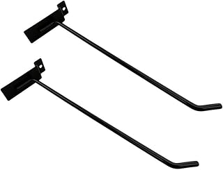 Prolinemax 2 Pcs 10' Black Slatwall Hook Hooks Retail Display Wire Metal Hanger