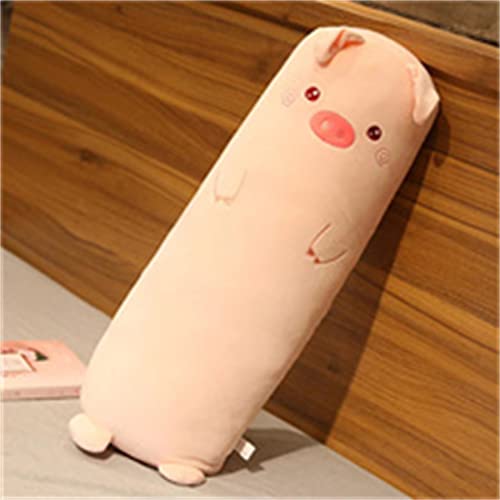 Seeneey Long Plush Pillow Cute Cartoon Stuffed Animal Soft Long Throw Pillow Cushion Kids Girls Gift (Pink Pig,33.4In) #TOP2