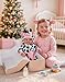 BABESIDE Baby Doll Girl - 17-Inch Soft Body Realistic Baby Doll with Blue Eyes and Cow Outfit Real Life Baby Dolls for 3 4 5 6 7 8 9 Years Girl Birthday Gifts, Pretend Play, Christmas & Collection