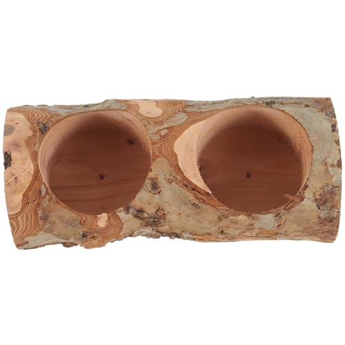 DECOMELODY en pour Hamster et Cochon d'Inde Bol Naturel pour Nourriture Design Ergonomique Récipient Lavable Petits Animaux 1
