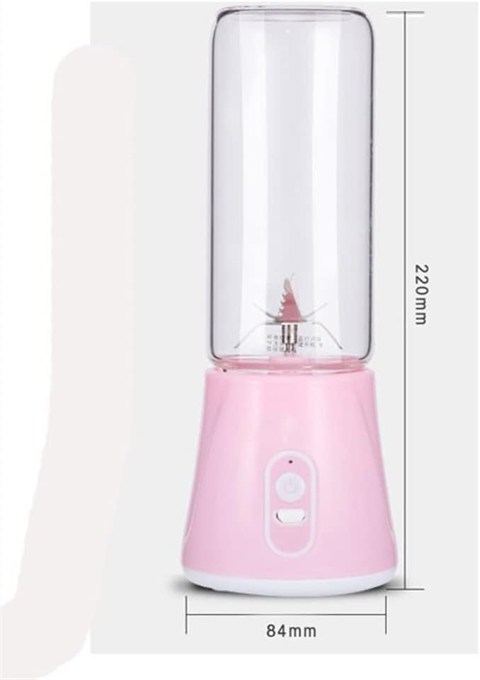 Portable Blender, Personal Blender for Shakes and Smoothies, Mini Blender with 6 Blades, USB Rechargeable, Handheld Blender for Sports, Gym, Travel and Outdoors (Color : White)