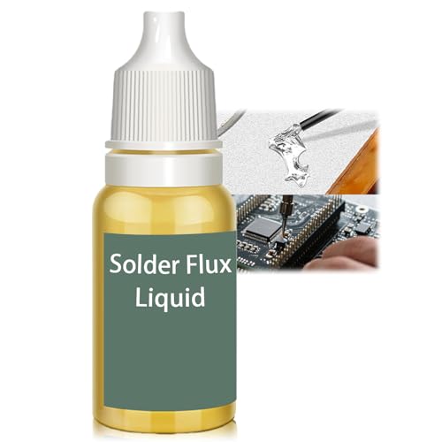 Solder Flux Liquid, Soldering Flux Drops with Rosin for Stainless Steel and Aluminum, High-Performance Welding Paste for Precision Electronics Repair, 10ml