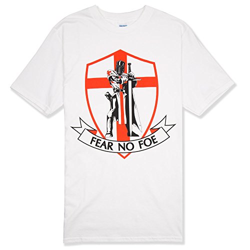 Image of Senlak England T-Shirt Warrior Fear No Foe (Large) White