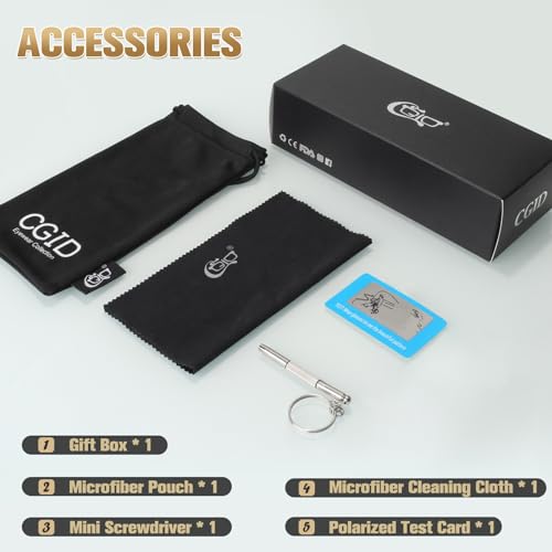 Image of CGID Retro Steampunk Round Polarized Sunglasses Men Womens Metal Circle Frame UV400 Protection E72