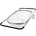 U.S. Kitchen Supply - Premium Quality Over The Sink Stainless Steel Oval Colander with Fine Mesh 6 Quart Strainer Basket & Expandable Rubber Grip Handles - Strain, Drain, Rinse Fruits, Vegetables