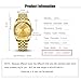DREAMING Q&P Classic Golden Stainless Steel Unisex Luxury Quartz Wrist Watches Gold