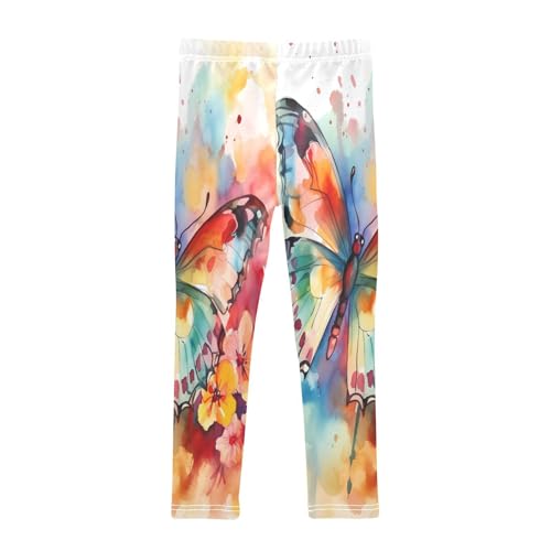 Toddler Girls Leggings Printed Yoga Pants Leggings Painting Colorful Butterfly for Kids2