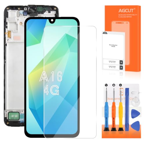 OLED for Samsung Galaxy A16 4G Screen Replacement for Samsung A16 4G LCD Display SM-A165F SM-A165M LCD Digitizer Screen Touch Assembly with Frame（Not for 5G