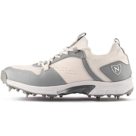 NEWBERY Elite Performance Spike, Unisex Cricket Shoes (Silver Spike, Numeric_5) Cover