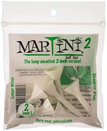 Martini 2 inch Golf Tees - White (6 Tees) …