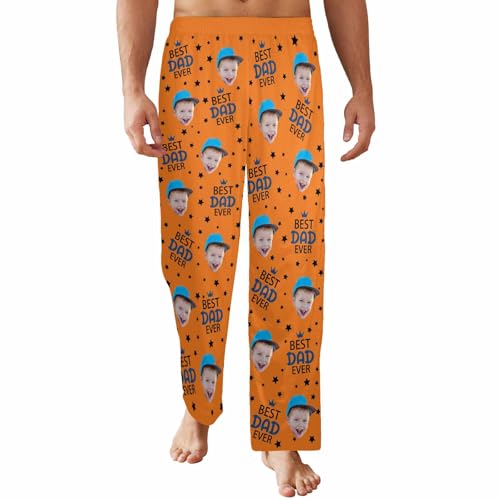 Custom Face Pajama PJ Pants for Dad Grandpa Personalized Photo Printed Trousers Pajama Bottoms Gifts for Father’s Day 7