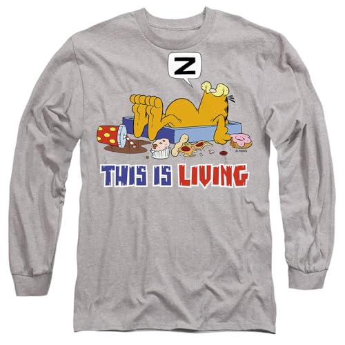 T-Shirt Mixte Garfield Manches Longues pour un Confort Quotidien