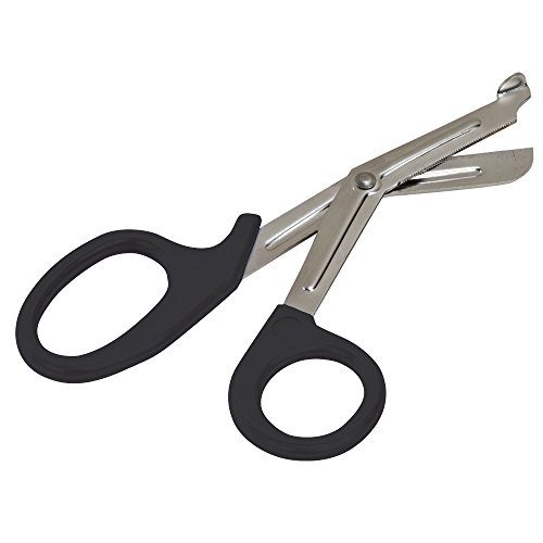 MABIS Precision Cut Shears Scissors for Medical or Personal Use, 7.5 inches, German-Crafted, Black