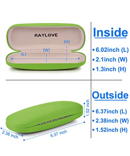 Image of RayLove Unisex Hard Shell Eyeglasses Cases, Protective Case For Glasses