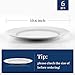 Y YHY Ceramic Dinner Plates, 10.6 Inch Porcelain Scalloped Plates, Off-White Serving Dishes Set of 6 for Home Kitchen, Microwave & Dishwasher Safe, Dinnerware Dishes Gift for Thanksgiving Christmas