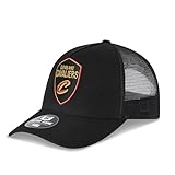 Ultra Game NBA Official Men’s Snap Back All Around The World Trucker Baseball Cap Hat - Unisex, Cleveland Cavaliers, Black Marl, 1SIZE