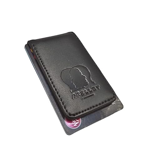 Apelley Genuine Leather Money Clip Magnetic, Cash Business Card Holder Strong Magnet, for Men Women (Black) - Image 2