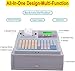 Electronic Cash Register, Cash Till,81 Keys Cash Register Till for Small Business, 8 Digital LED Commercial Cash Register with Drawer,for Small Business/Retail/Restaurant