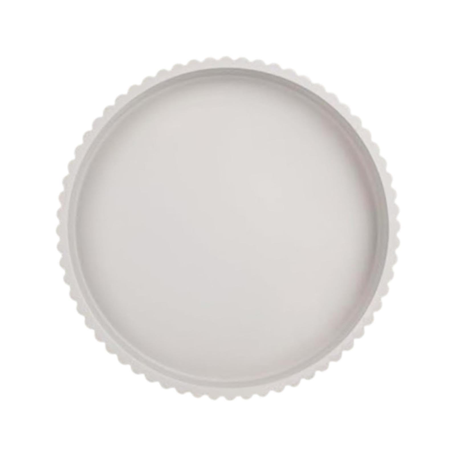 rockible Bandeja Redonda de Madera Platos Servir Cena Decoración Hogar Borde Elevado Función Antideslizante Útil para Organizar Cocina Baño Regalo 28cmx3cm