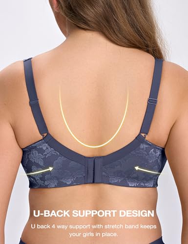 Image of Wingslove Women's Minimizer Bras Full Coverage Wirefree Comfort Plus Size Bra Large Bust Non Padded