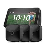 Echo Show 5 (2. Generation, Anthrazit) + Blink Outdoor HD-Sicherheitskamera (3 Kamera)