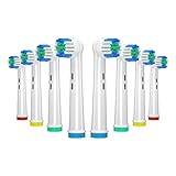 Ersatzbürstenköpfe für Oral B, 8 Pack elektrische Zahnbürste Ersatzköpfe für Oral B Braun, Wiederaufladbare Zahnbürstenköpfe Kompatibel mit Oral B Pro1000/3000/5000/7000, Vitality und mehr…