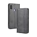 Produktbild LAGUI Kompatible für Samsung Galaxy M11 Hülle, Leder Flip Case Schutzhülle für Handy mit Kartenfach Stand und Magnet Funktion als Brieftasche, schwarz