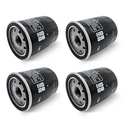 2540086 Oil Filter for Polaris Ranger 570/700/800/900/1000, Crew XP/RZR 570/800/900/1000, Sportsman 600/700/800, General 1000, ACE 500/570/900, Replaces 2540122, 2540006 (4 PCS)