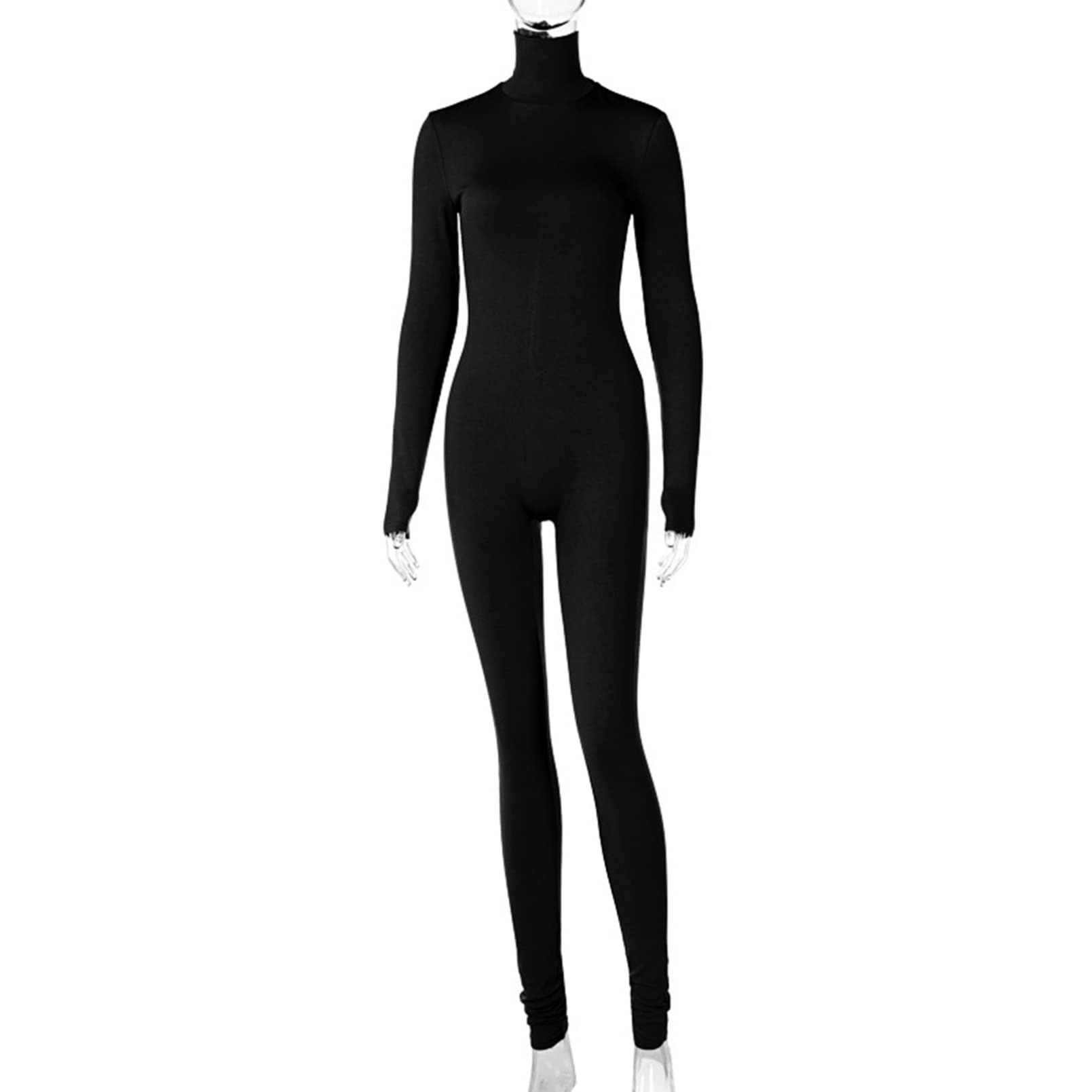 Mono de Una Pieza con Manga Larga para Mujer Deportivo Yoga Entrenamiento