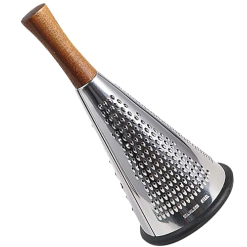 Rallador vertical de acero inoxidable con mango de madera miniatura 1