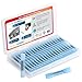 AIRIC 80pcs Waterproof Heat Shrink Butt Splice Connectors Insulated Blue 16-14 Gauge Wire Marine Automotive Electrical Crimp Connectors Kit