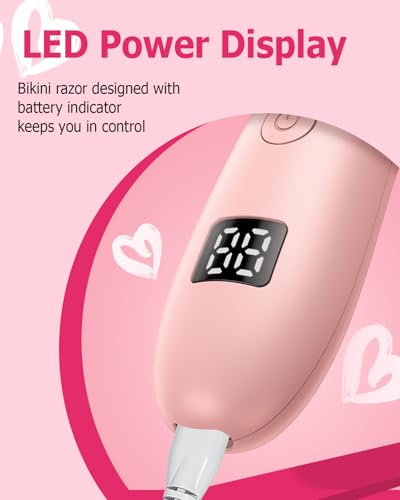 Tondeuse de bikini sans douleur pour zone intime avec indicateur LED de charge - 7