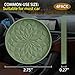 ME.FAN Car Coasters for Cup Holders [4 Pack] - 2.75In Silicone Auto Mug Mats - Universal Non-Slip Recessed Car Interior AccessoriesOlive Green