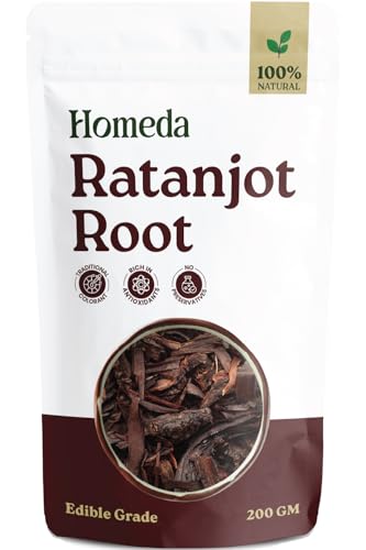 Image of Shudh Online Ratanjot Root /LALJADI /DAMINI BALCHAD /ONOSMA /ORCHANET /ALKANNA TINCTORIA /रतनजोत (200 grams)
