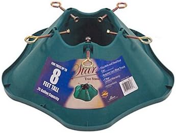 Christmas Tree Stand, Green Plastic, 21.6-In.