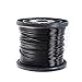 Black 304 Stainless Steel Coated Steel Wire Rope, Diameter 5mm, Length 10m, (with 4 Aluminum Sleeves), Outdoor or Industrial use.