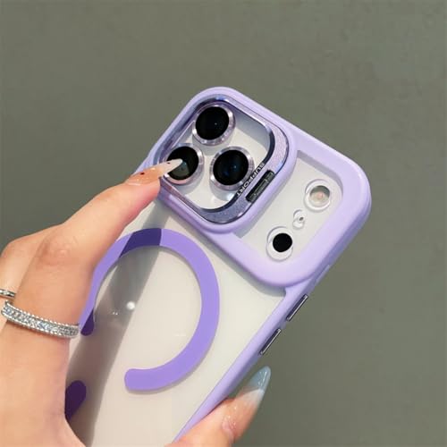 Coque magnétique iPhone 15 pliable avec support mains libres