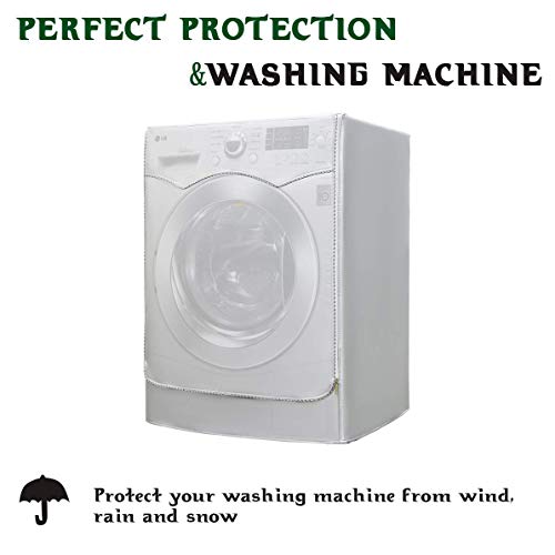 image for AKEfit Washing Machine Cover, Waterproof and Dustproof Washer Dryer Co