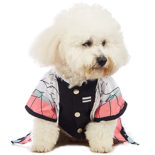 Coomour Halloween-Kostüm für Hunde, für Katzen, Cosplay-Kostüme, lustige kleine Hunde, Größe S, Weiß Cover
