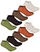 Produktbild Sockenschuss 10 | 20 | 30 Paar Sneaker Socken Damen & Herren Schwarz & Weiß - Lange Haltbarkeit Dank Bester Qualität der Baumwolle (10x Braun-Mix, 35-38)
